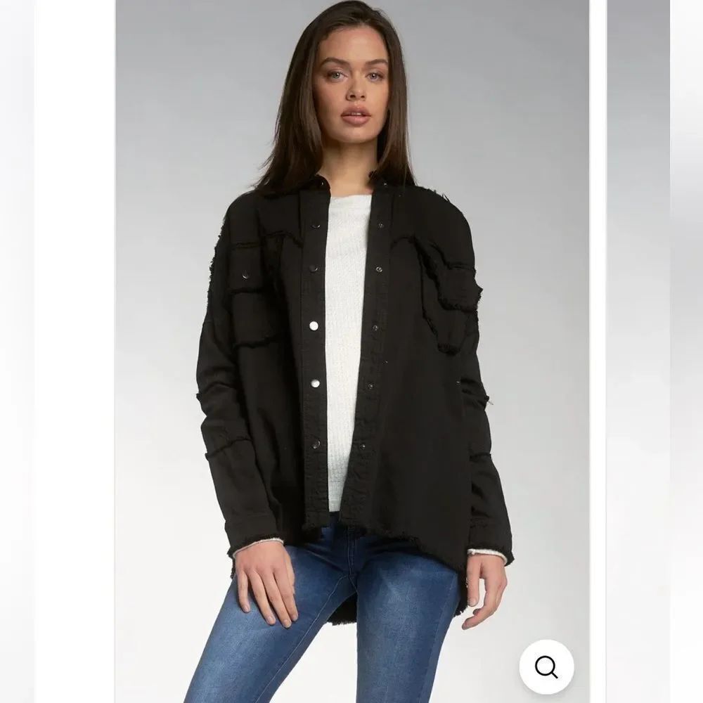 ELAN All You Need Is Love Jacket | Black NWT - Picture 2 of 7